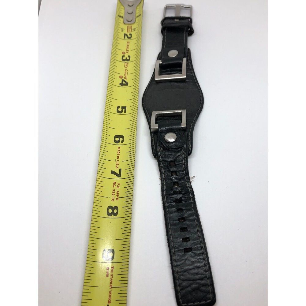 Fossil Watch Band Bracelet Strap Genuine Leather Use For Parts 20mm J252